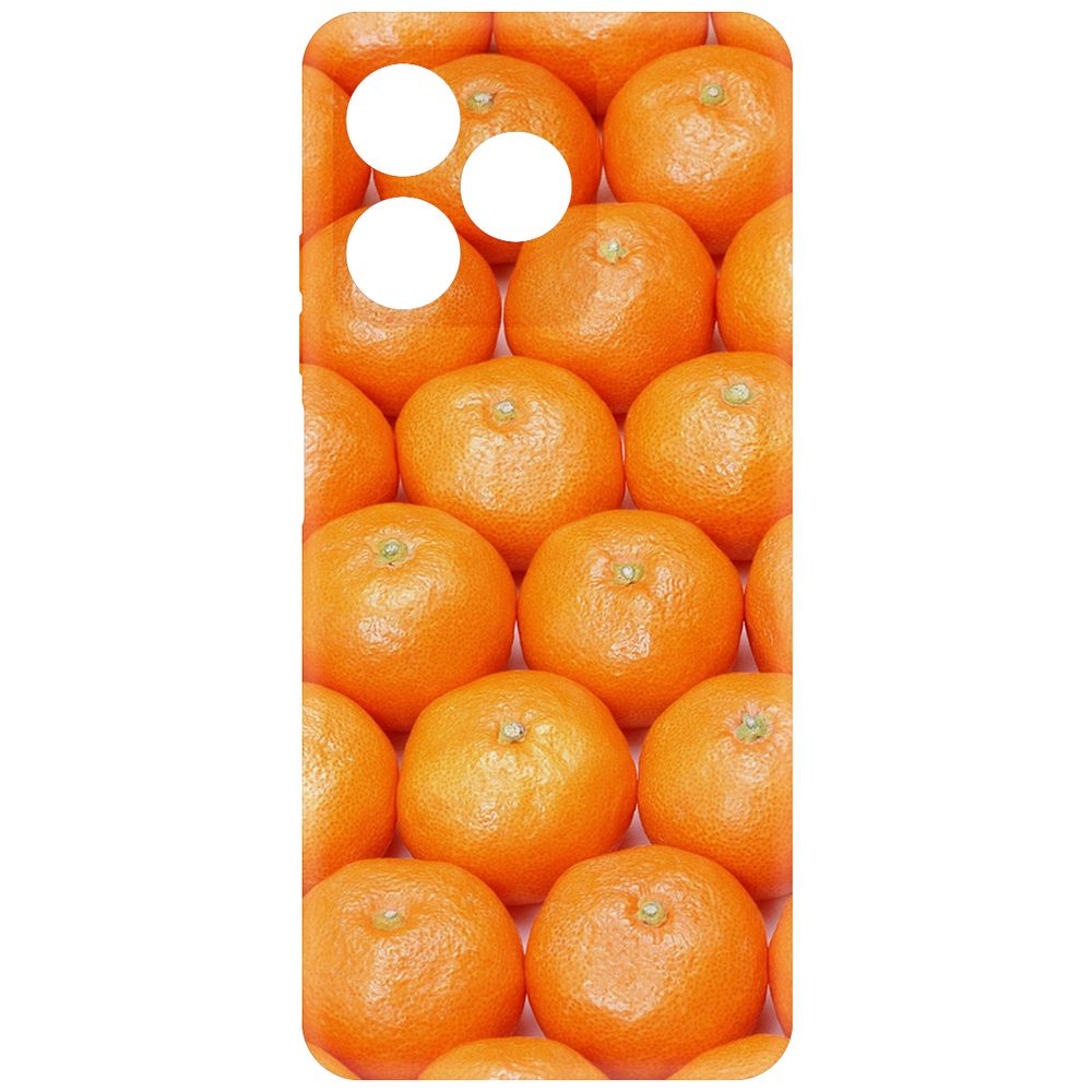 

Чехол-накладка Krutoff Soft Case Мандаринки для Realme C63 черный