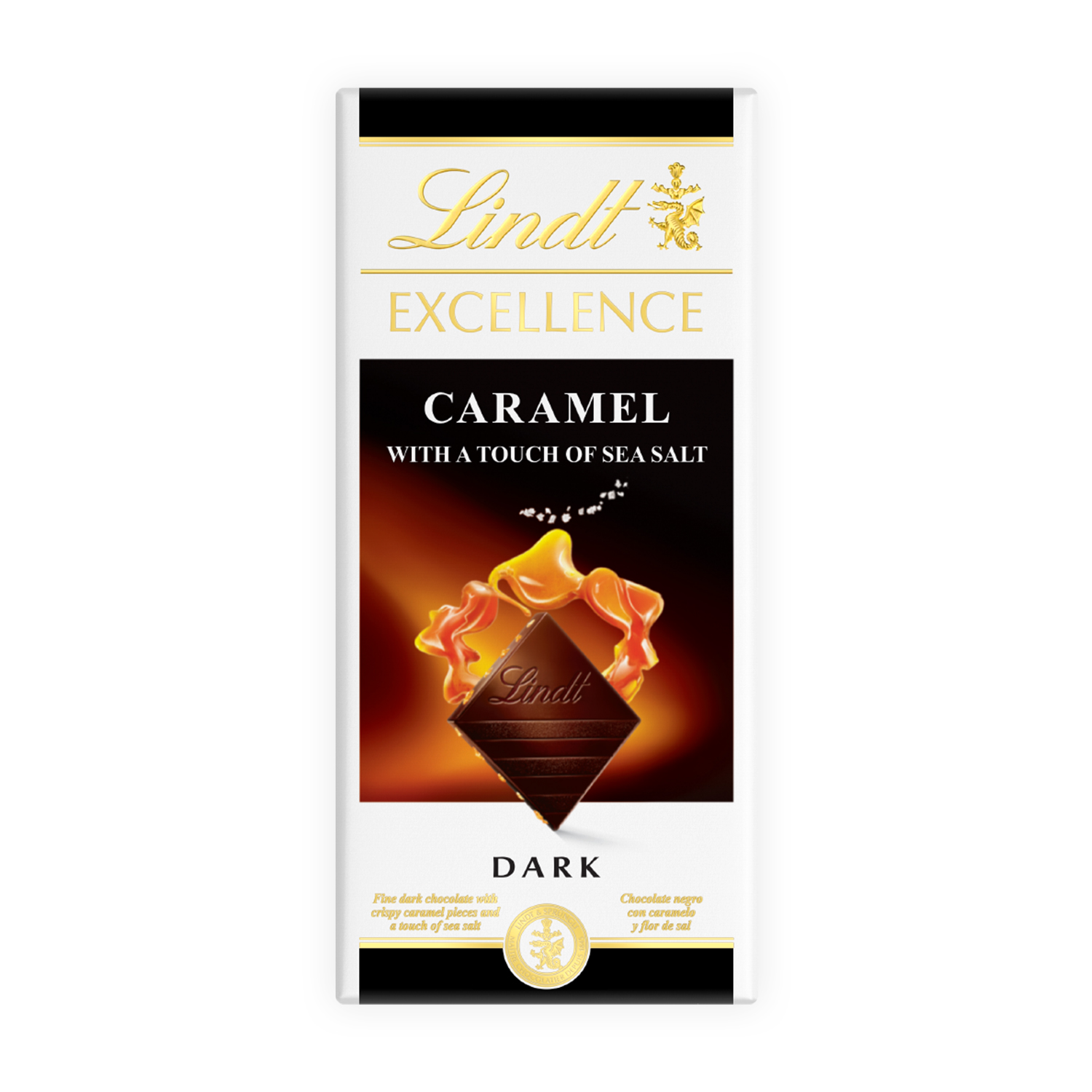 Шоколад темный Lindt excellence карамель с солью 100 г