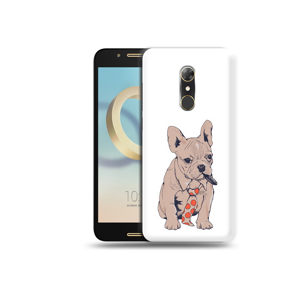 

Чехол MyPads Tocco для Alcatel A7 бульдог с сигарой (PT133991.671.250), Прозрачный, Tocco
