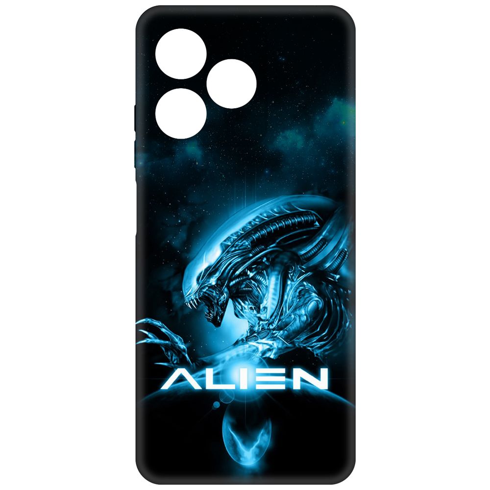 

Чехол-накладка Krutoff Soft Case Чужой. Космос для Realme C63 черный