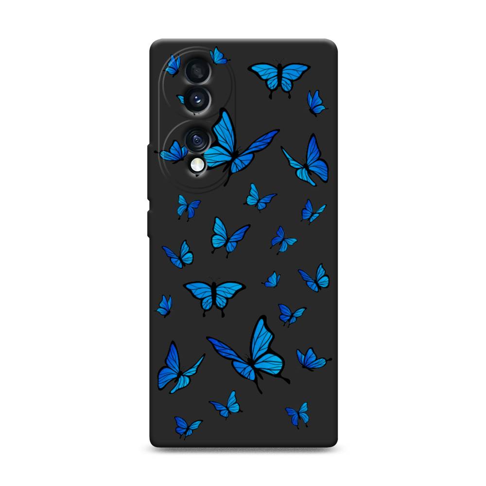 

Чехол Awog 6108252-1 для Honor 70 "Синие бабочки", Синий;белый, 6108252-1