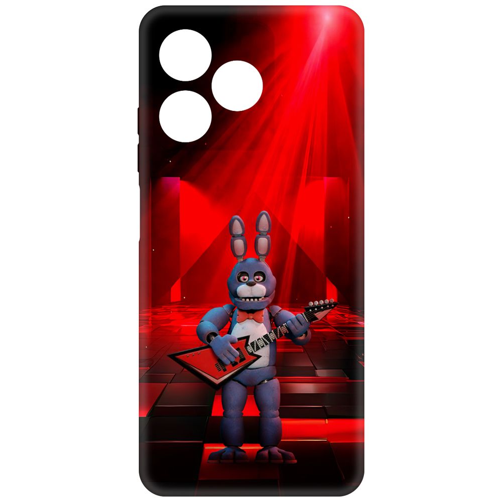 

Чехол-накладка Krutoff Soft Case ФНАФ - Бонни с гитарой для Realme C63 черный