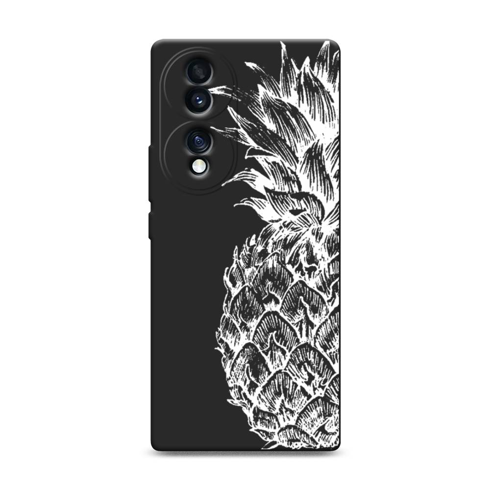 

Чехол Awog 6108252-1 для Honor 70 "Ананас графика белая", Белый, 6108252-1