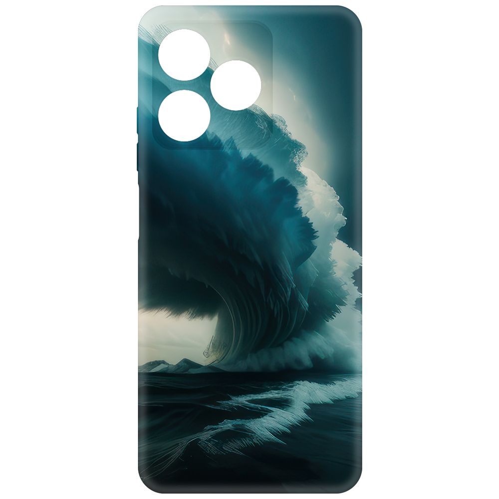 

Чехол-накладка Krutoff Soft Case Торнадо для Realme C63 черный