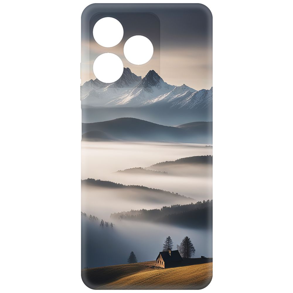 

Чехол-накладка Krutoff Soft Case Туман для Realme C63 черный