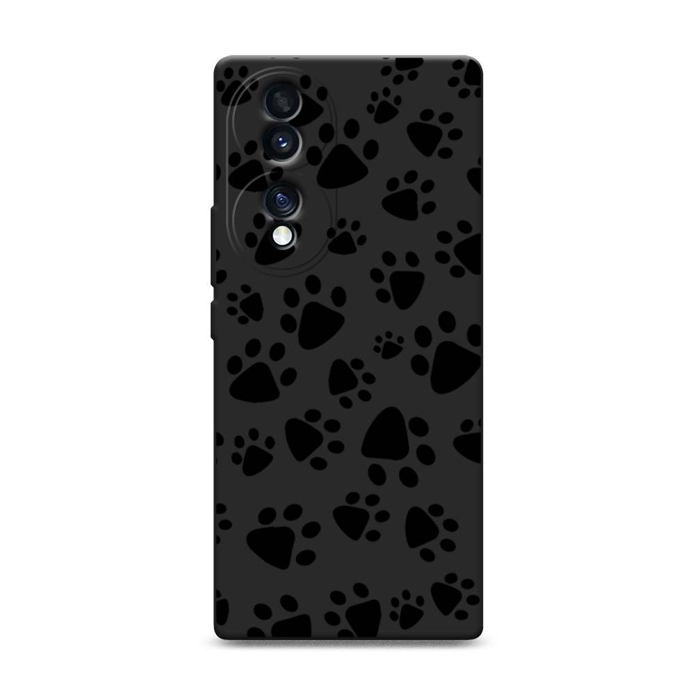 

Чехол Awog 6108252-1 для Honor 70 "Лапки черные", Черный, 6108252-1