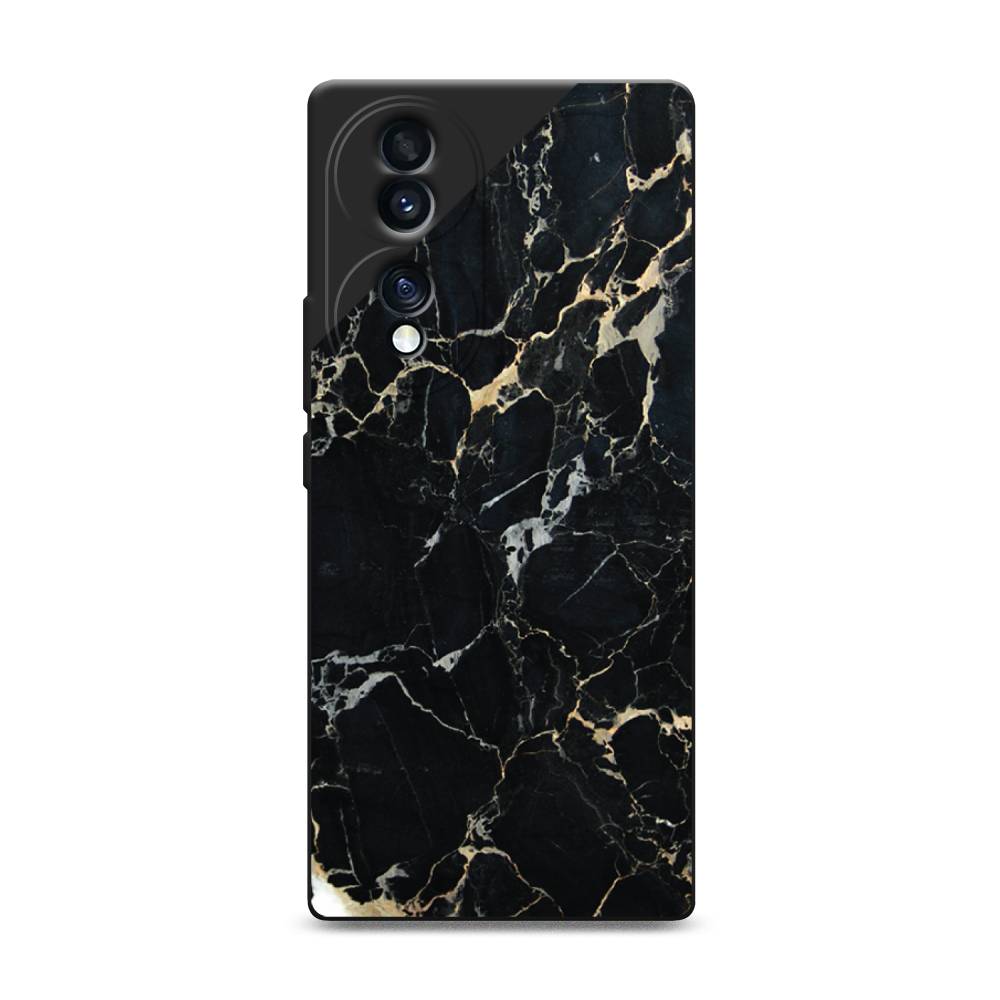 

Чехол Awog 6108252-1 для Honor 70 "Черный мрамор уголок", Черный;золотистый, 6108252-1