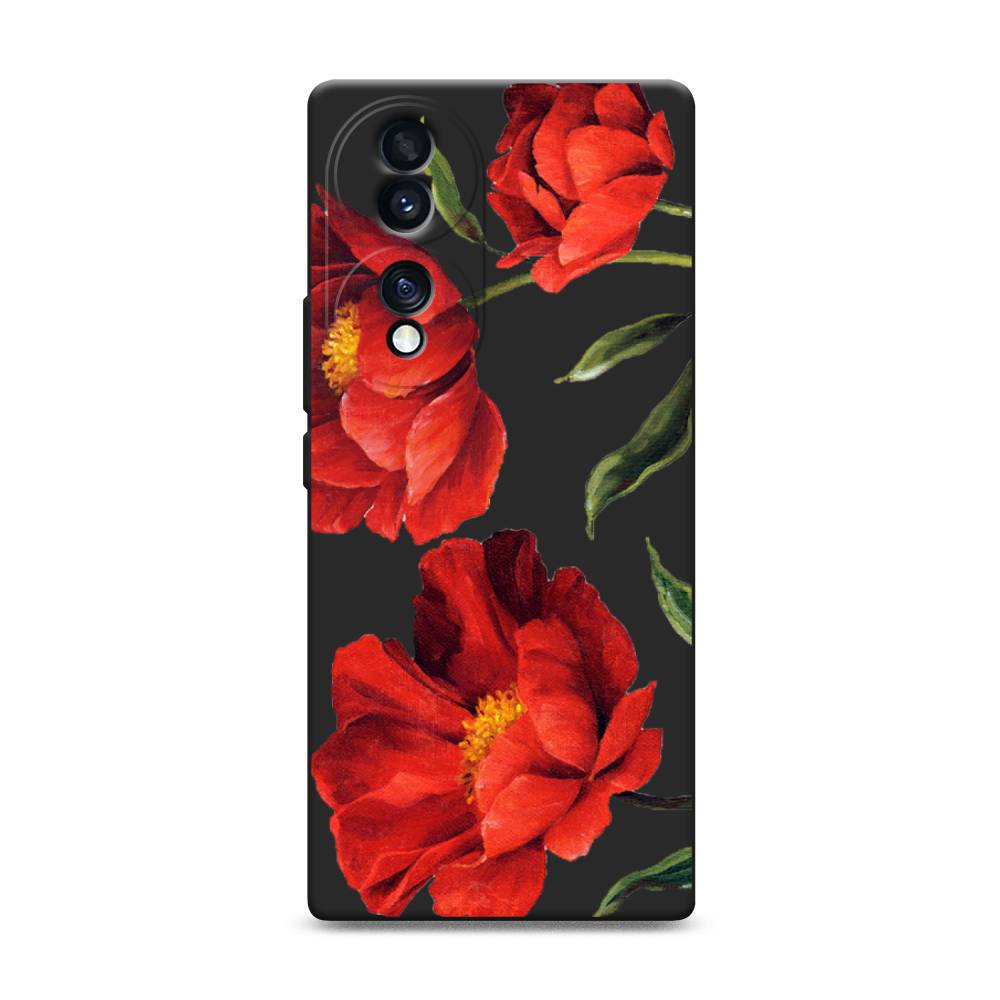 

Чехол Awog 6108252-1 для Honor 70 "Красные маки", Красный, 6108252-1