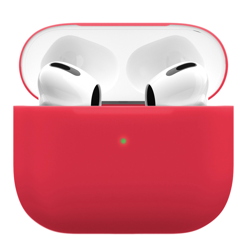 

Силиконовый чехол VLP Silicone Case Soft Touch для Apple AirPods 3 Red, Красный, Apple AirPods 3