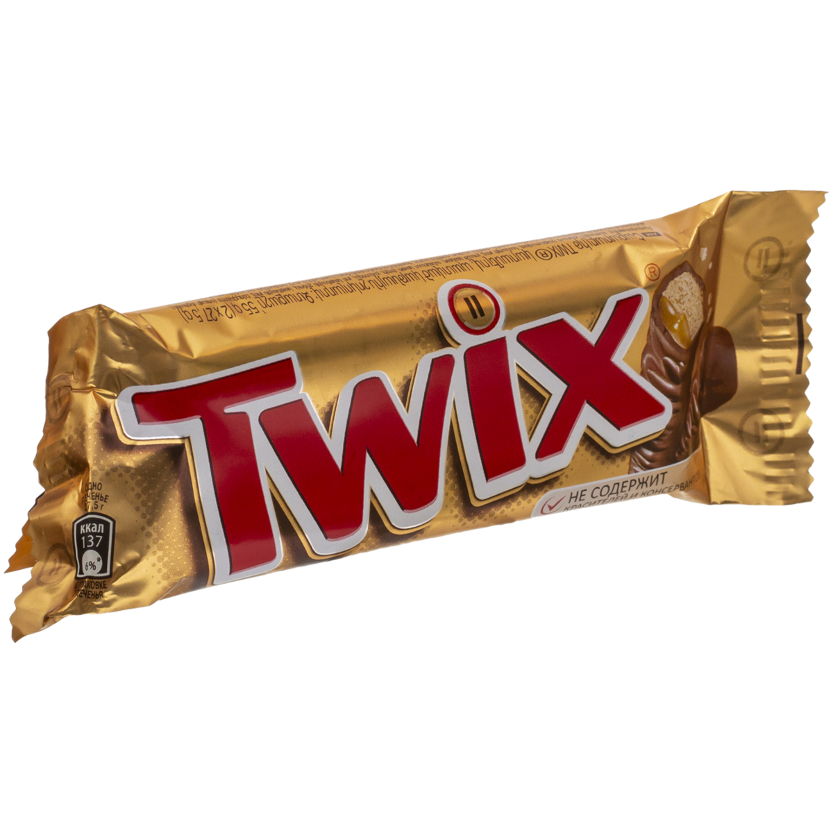 Twix белый, шоколадный батончик 55 г