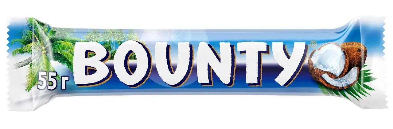 Шоколадный батончик Bounty 55 г