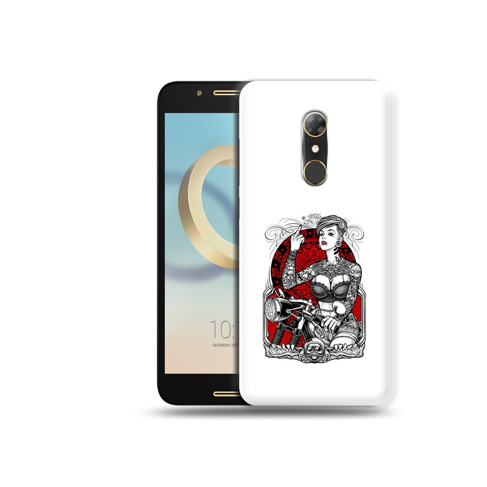 Чехол MyPads Tocco для Alcatel A7 девушка на мотоцикле (PT133991.671.308)
