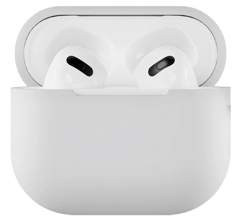 

Силиконовый чехол VLP Silicone Case Soft Touch для Apple AirPods 3 White, Белый, Apple AirPods 3