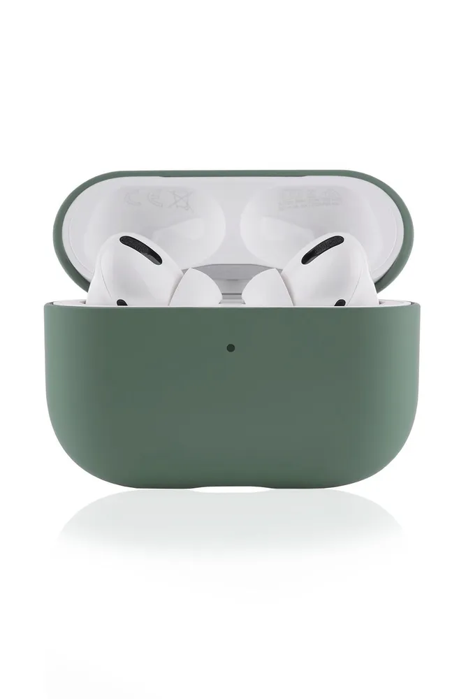 

Силиконовый чехол VLP Silicone Case Soft Touch для Apple AirPods Pro Dark Green, Зеленый, Apple AirPods Pro