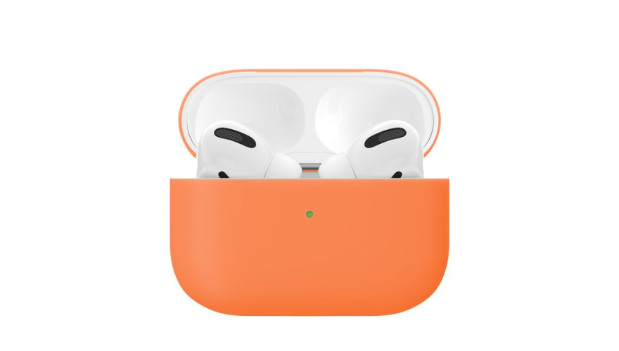 

Силиконовый чехол VLP Silicone Case Soft Touch для Apple AirPods Pro Orange, Оранжевый, Apple AirPods Pro