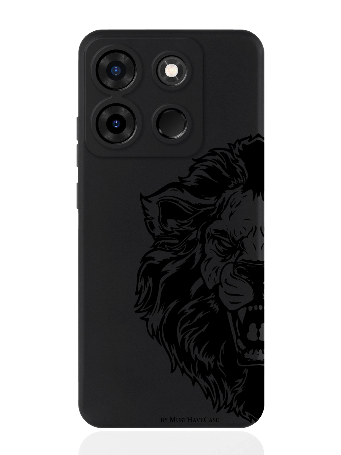 

Чехол для смартфона Infinix Smart 7 Plus черный силиконовый Король Лев, Черный;розовый