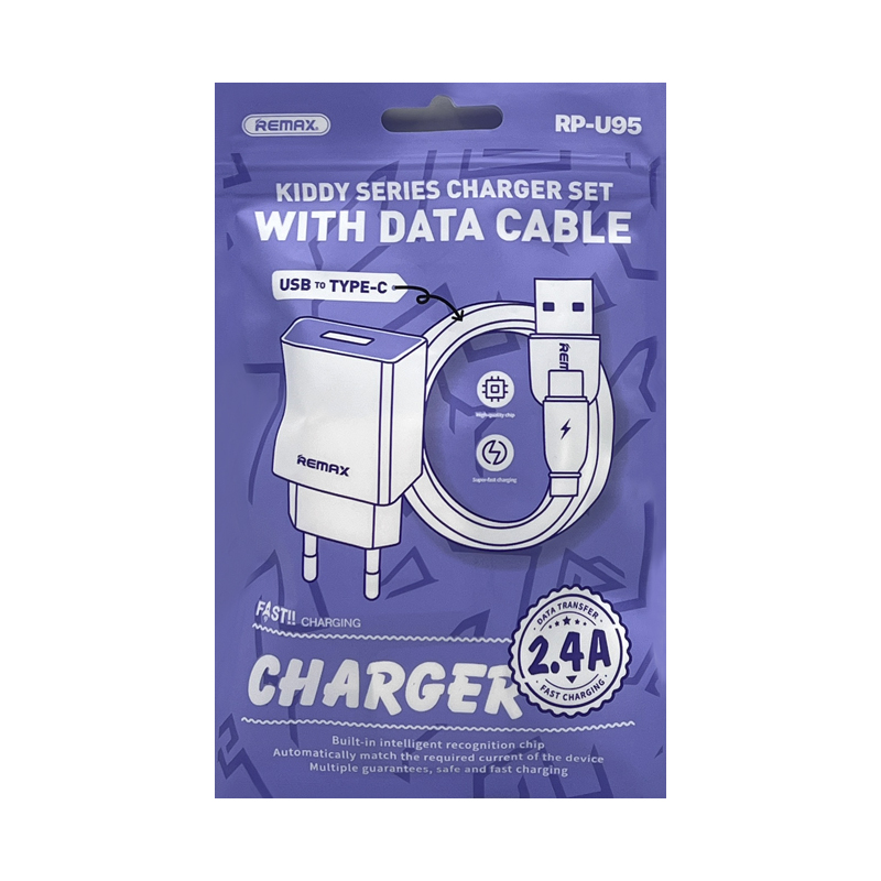 

Сетевое зарядное устройство Remax RP-U95 type-c 1xUSB 2.4 А, RP-U95