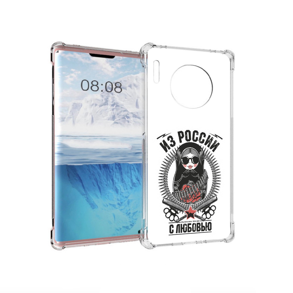 

Чехол MyPads Tocco для Huawei Mate 30 Pro Из России с любовью, Прозрачный, Tocco