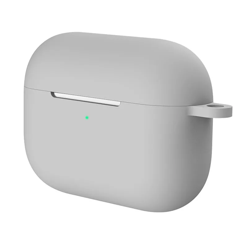 

Силиконовый чехол для Apple AirPods Pro с карабином Grey, Серый, AirPods Pro