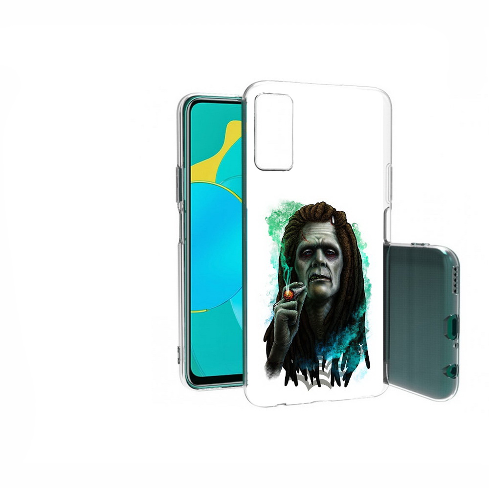 

Чехол MyPads Tocco для Huawei Honor 30S зеленый мужчина с сигаретой, Прозрачный, Tocco
