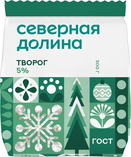 Творог Северная Долина 5% 300 г