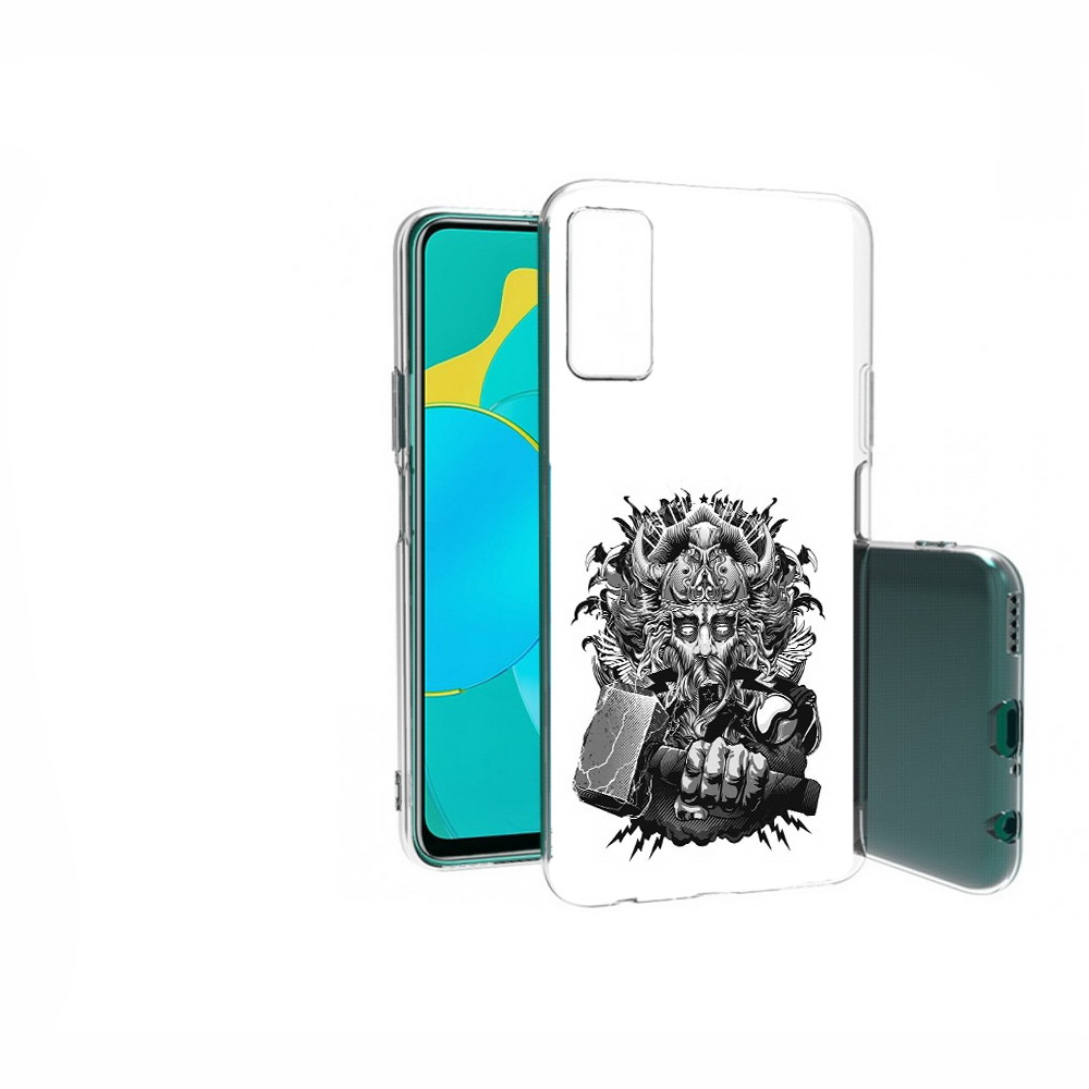 

Чехол MyPads Tocco для Huawei Honor 30S злой тор, Прозрачный, Tocco
