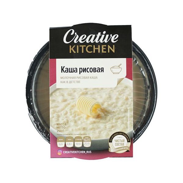 

Каша Creative Kitchen рисовая молочная 250 г