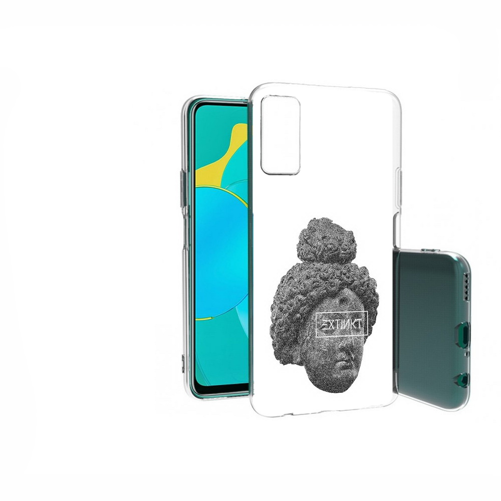 

Чехол MyPads Tocco для Huawei Honor 30S каменное лицо девушки, Прозрачный, Tocco