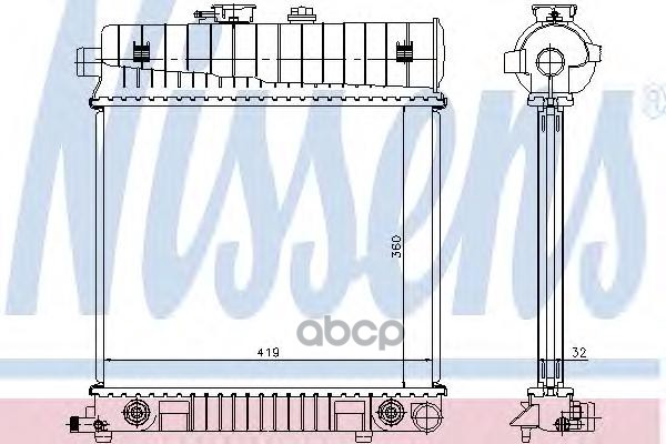 

NS62708A_радиатор системы охлаждения! без AC MB W202/W210 1.8-2.3 93-00