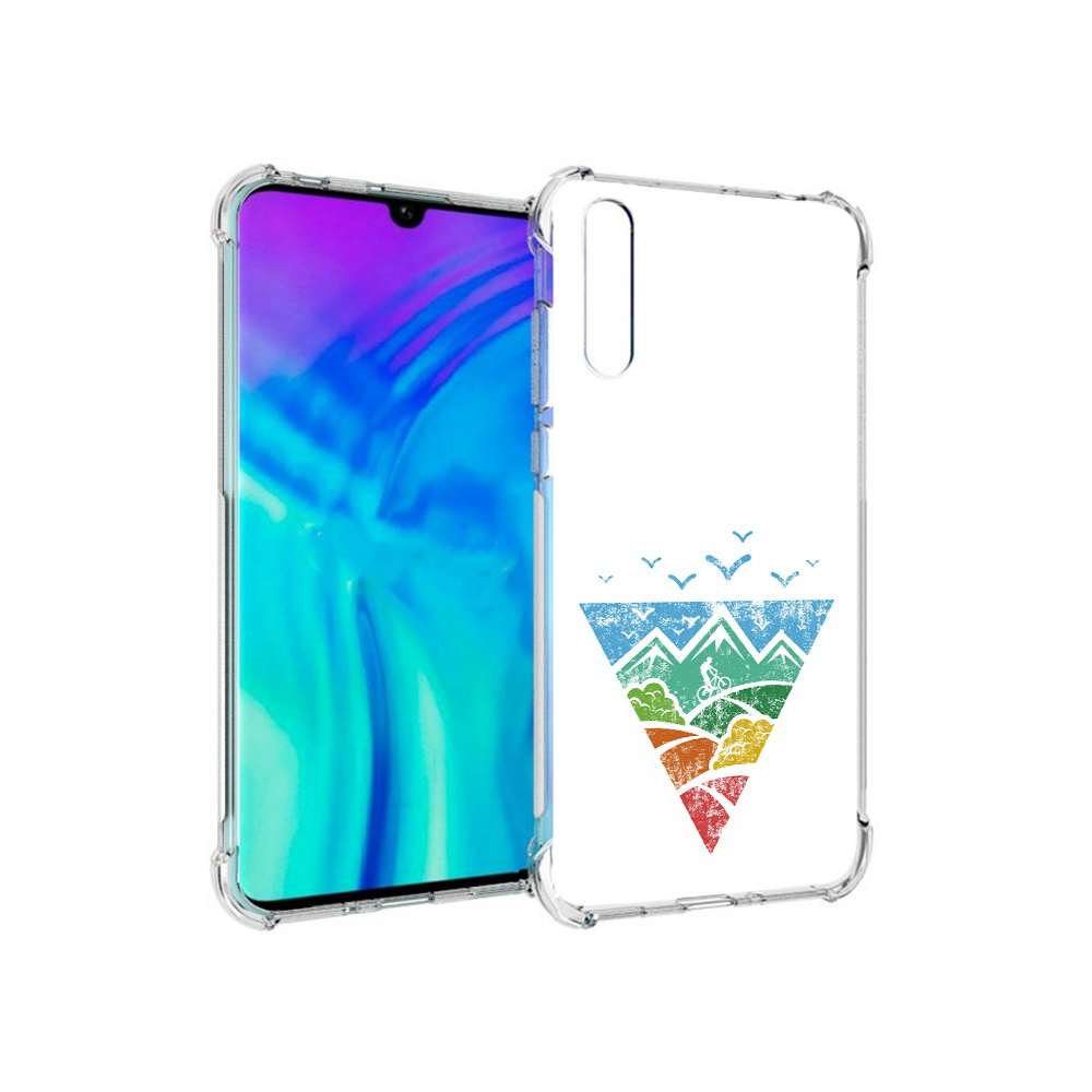 

Чехол MyPads Tocco для Huawei Enjoy 10s Лес земля море чайки, Прозрачный, Tocco