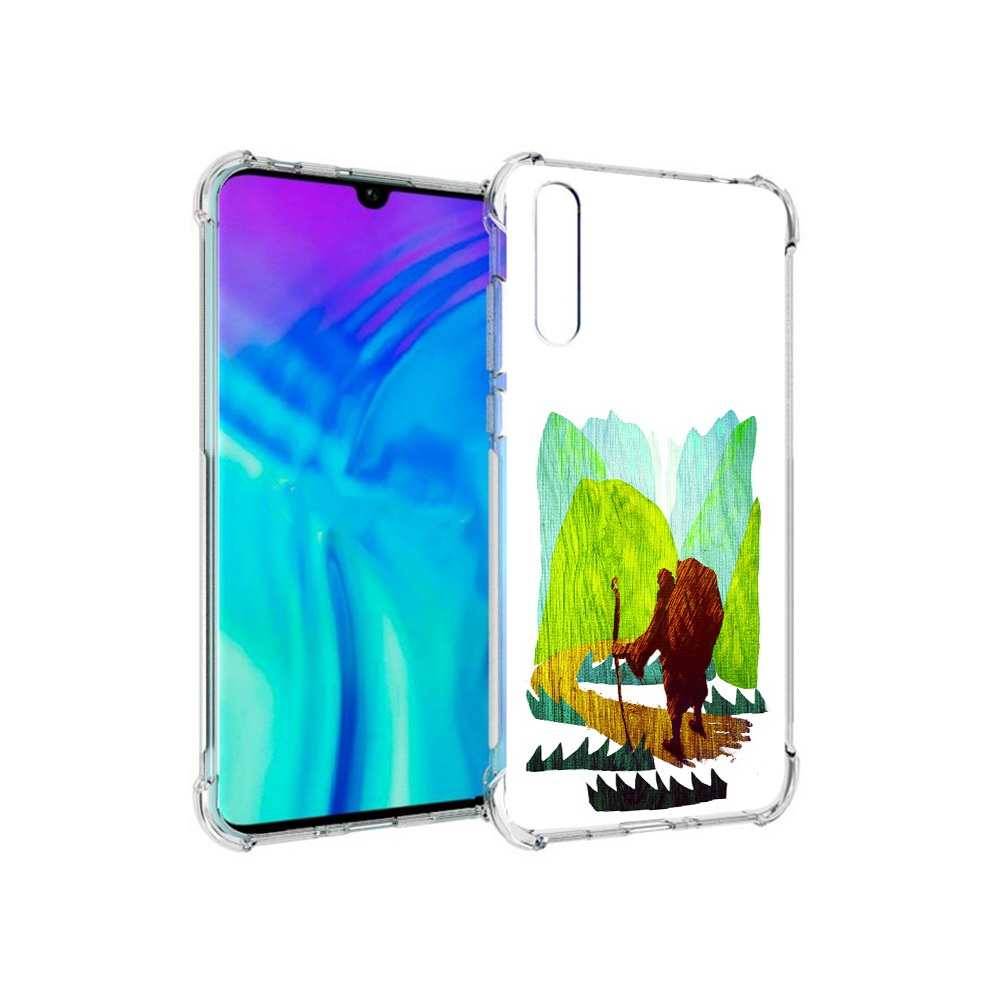 

Чехол MyPads Tocco для Huawei Enjoy 10s Лесная тропа, Прозрачный, Tocco