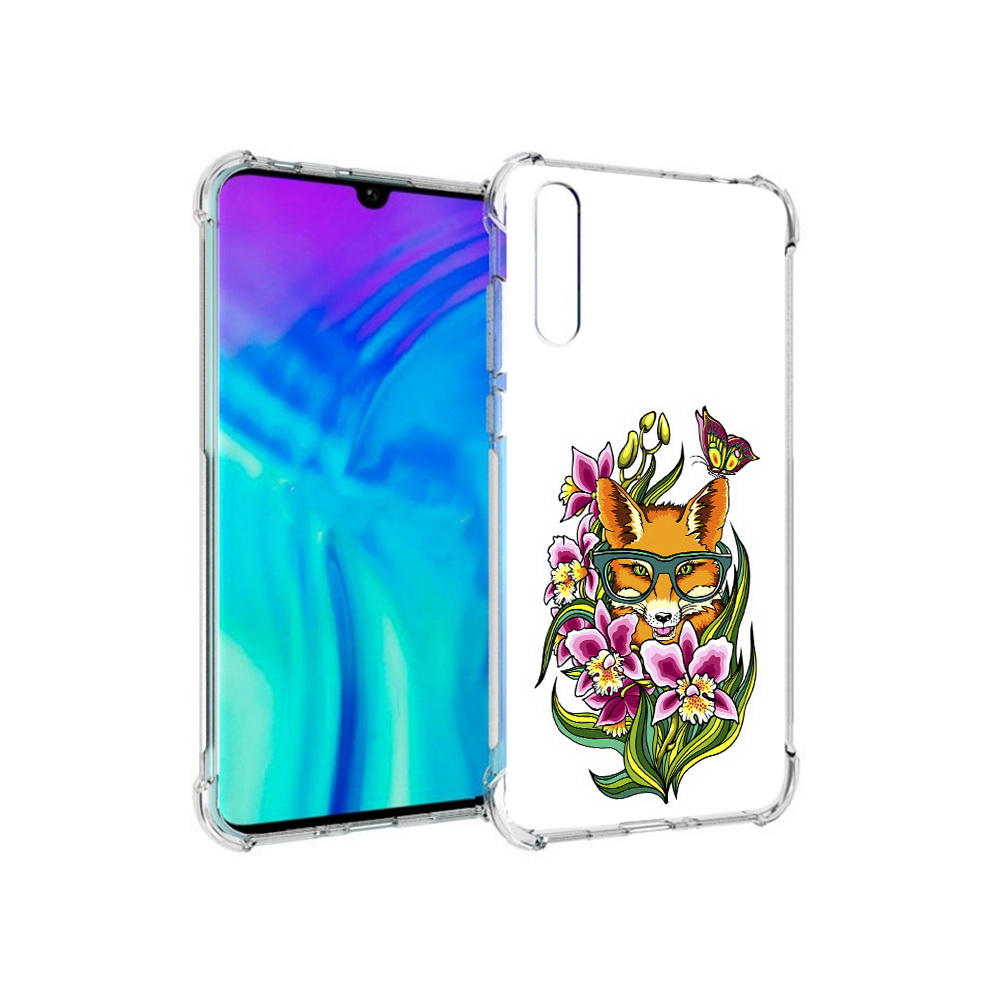 

Чехол MyPads Tocco для Huawei Enjoy 10s Лиса в цветах, Прозрачный, Tocco