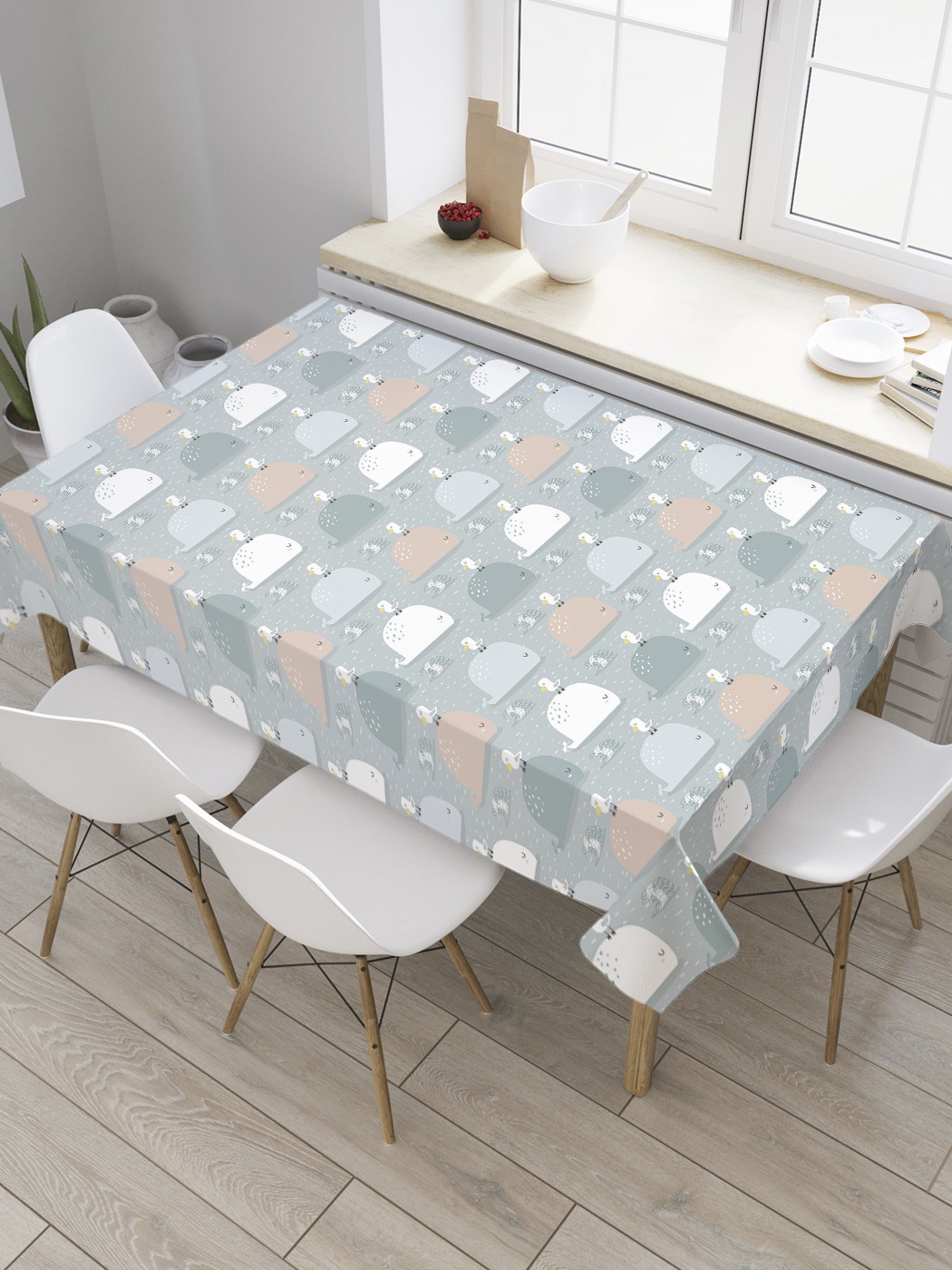 

Скатерть прямоугольная JoyArty "Чайка на ките" из сатена, 120x145 см, Оранжевый, Чайка на ките