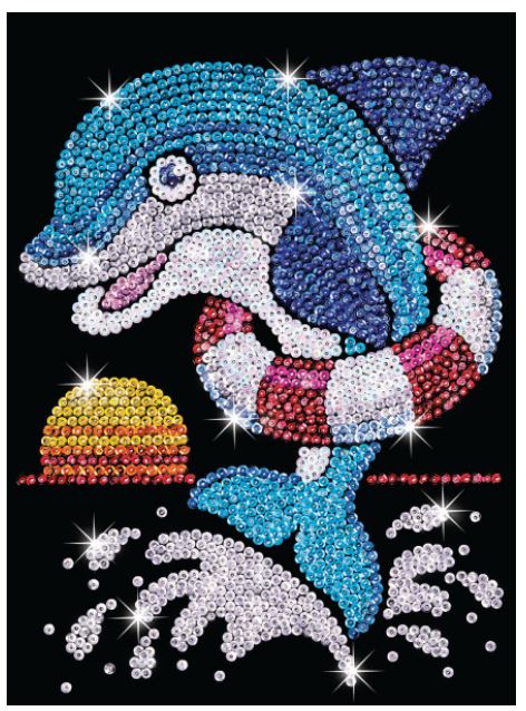 

Мозаика из пайеток Sequin Art Дельфин 1304