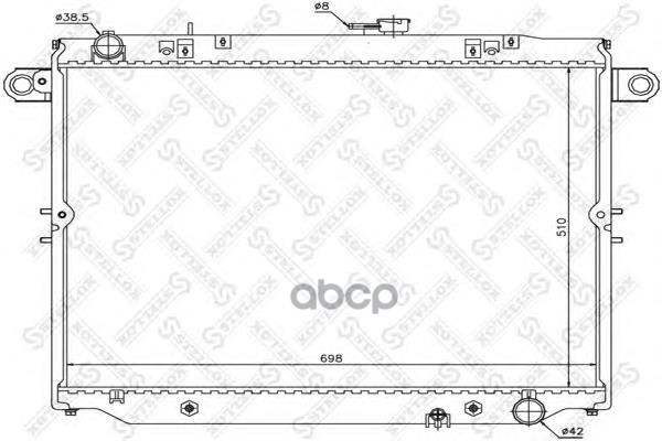 

10-25440-SX_радиатор системы охлаждения! АКПП Toyota Landcruiser 4.7i 32V 98-02