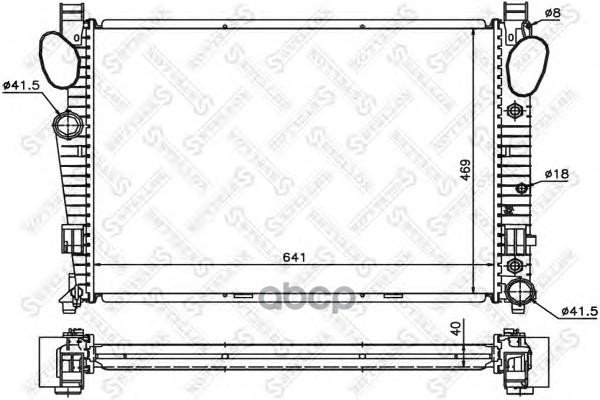 

10-25426-SX_радиатор системы охлаждения! MB W220 4.3/5.0/5.5 99-06