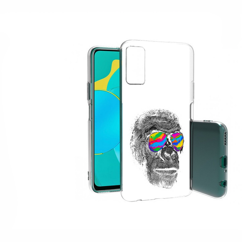 

Чехол Mypads Крутая Обезьяна В Очках Для Honor 30S, Прозрачный, Tocco