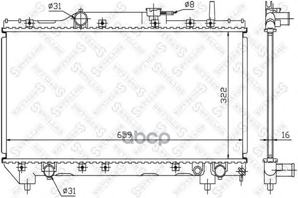 

10-25061-SX_радиатор системы охлаждения! Toyota Carina 1.6i/1.8i 16V 92-98