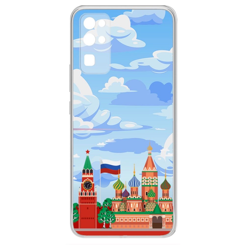 

Чехол-накладка Krutoff Clear Case Красная Площадь для Honor 30