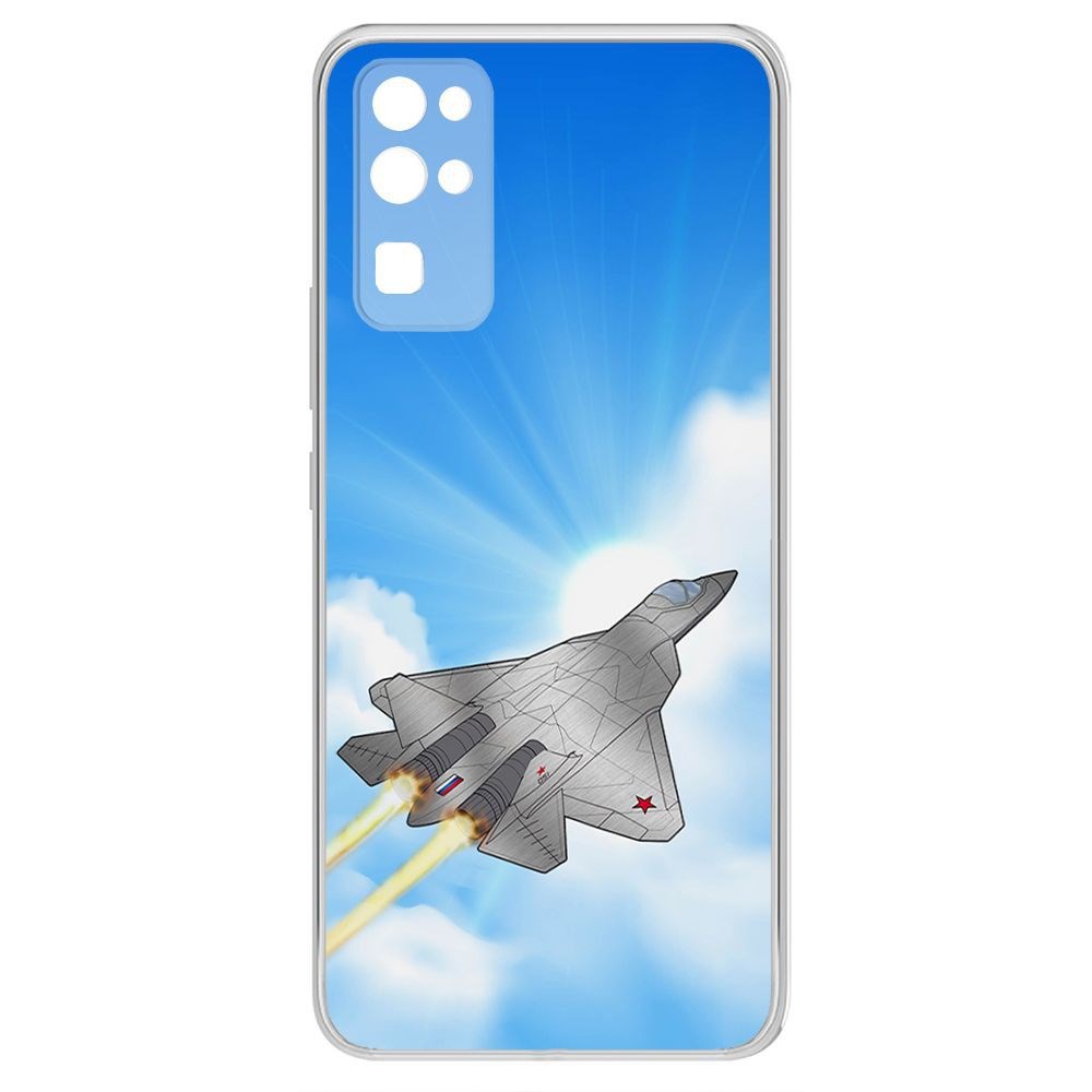 

Чехол-накладка Krutoff Clear Case СУ-57 для Honor 30