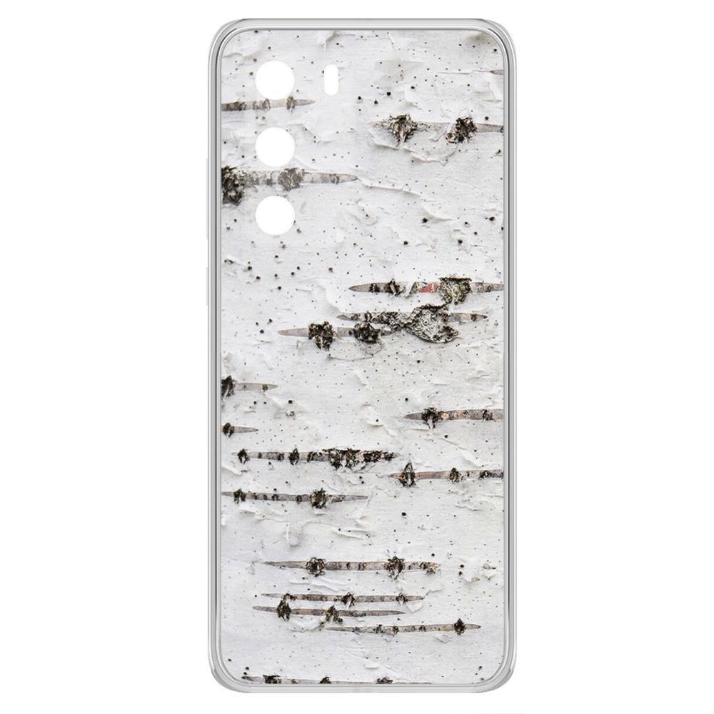 

Чехол-накладка Krutoff Clear Case Березка для Huawei P40