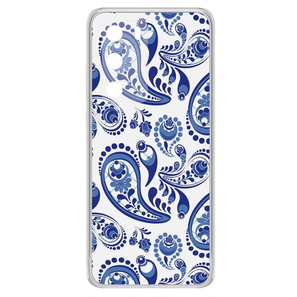 

Чехол-накладка Krutoff Clear Case Гжель для Huawei P40