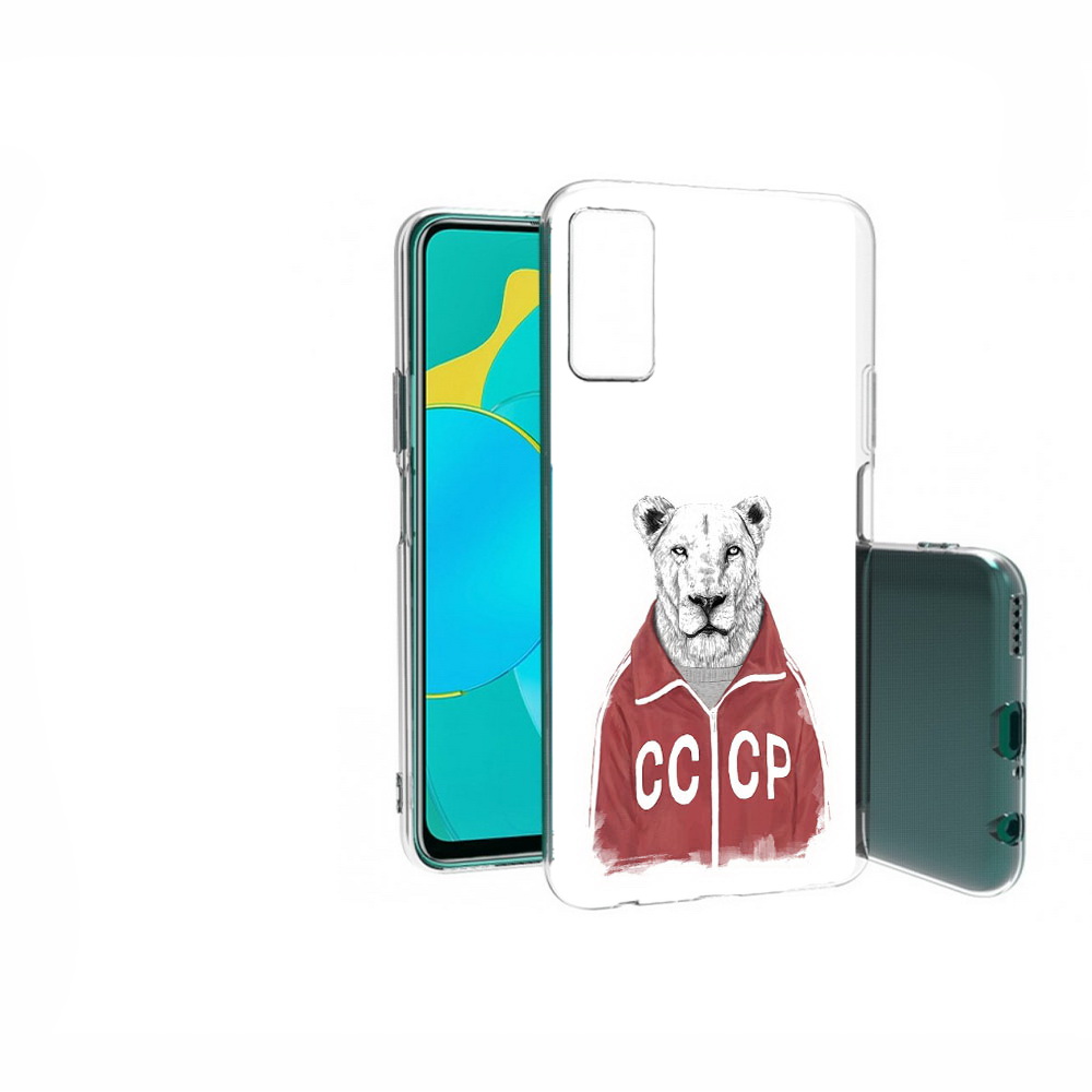 

Чехол MyPads Tocco для Huawei Honor 30S львица ссср, Прозрачный, Tocco
