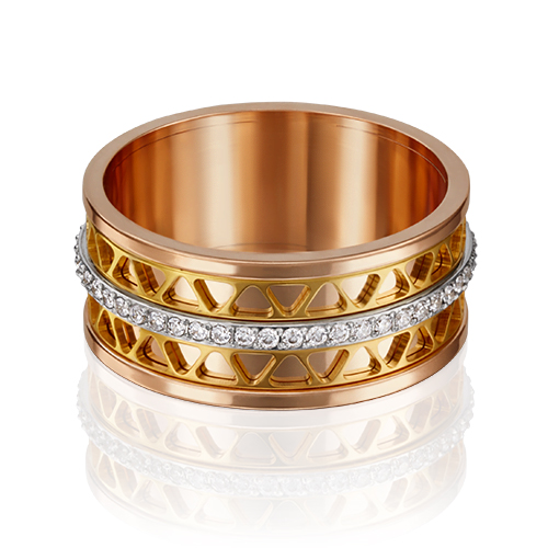 

Кольцо из золота с фианитом р. 18,5 PLATINA jewelry 01-4789-00-401-1140-50, 01-4789-00-401-1140-50