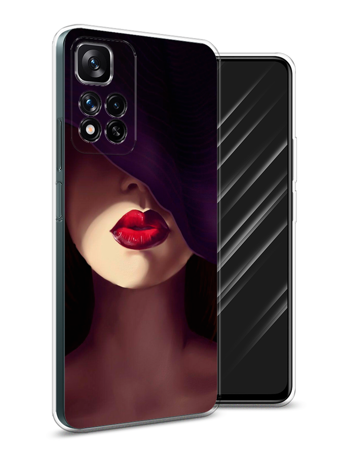 

Чехол Awog на Xiaomi Redmi Note 11 Pro Plus 5G "Красные губы", Разноцветный, 312150-7
