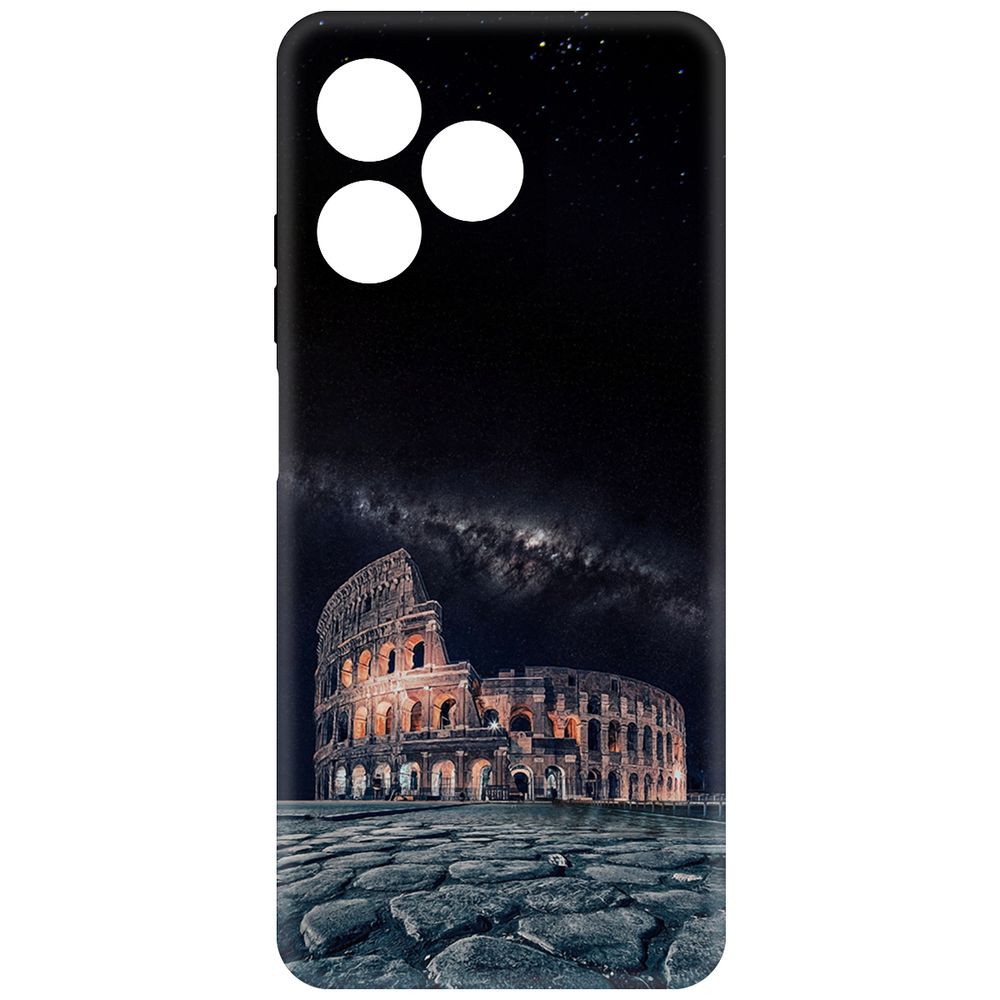 

Чехол-накладка Krutoff Soft Case Италия, Колизей для Realme C63 черный