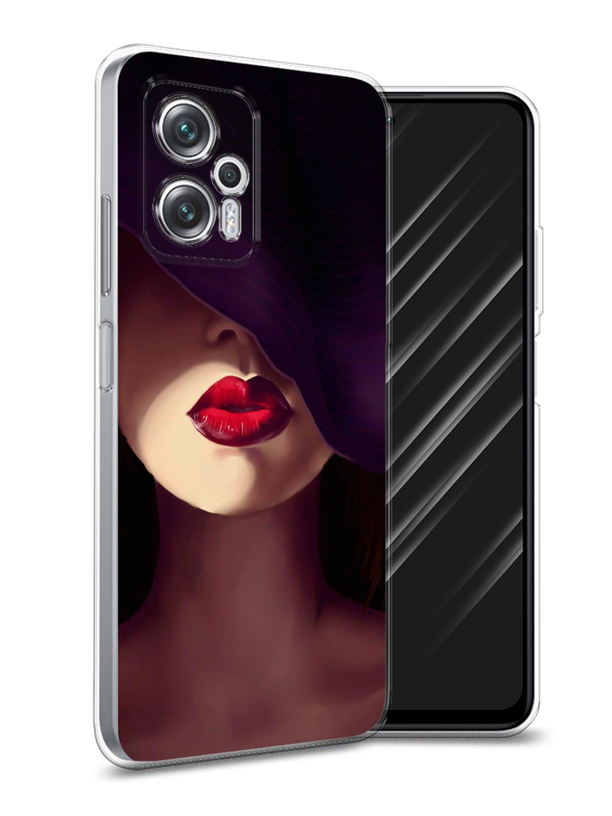 

Чехол Awog на Poco X4 GT/Redmi Note 11T Pro/11T Pro Plus "Красные губы", Разноцветный, 315250-7