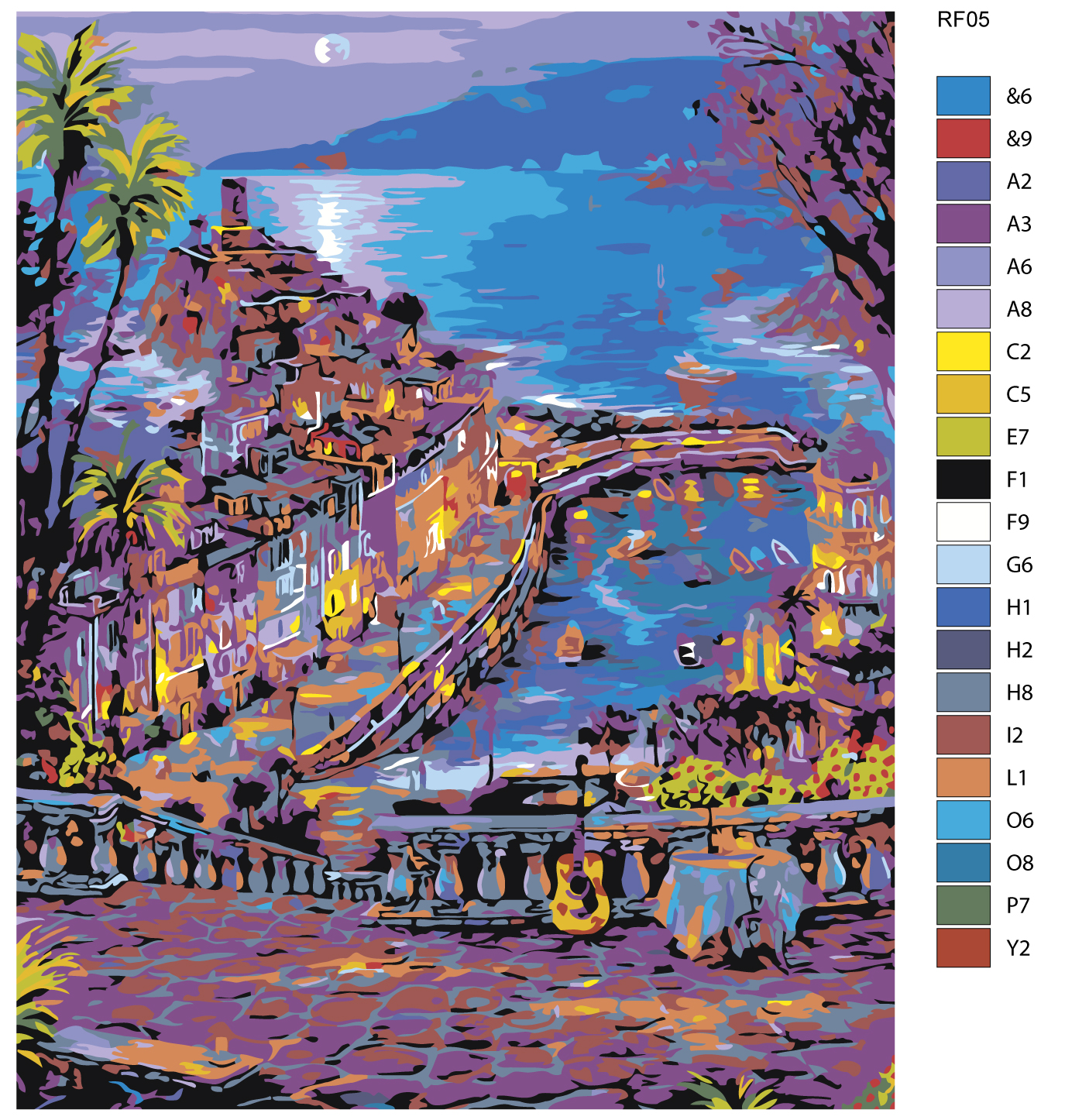 Картина по номерам, Живопись по номерам, 48 х 60, RF05