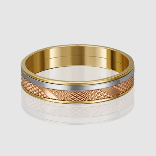 Кольцо из комбинированного золота р. 17 PLATINA jewelry 01-4834-00-000-1140-54