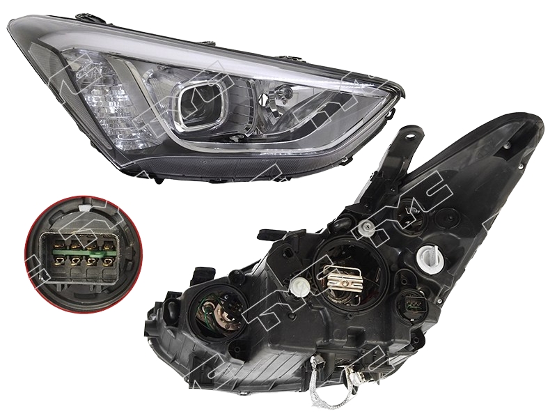 

Фара Hyundai Santa Fe 12-16 Rh (правый) Под Ксенон, С Корректором TYC арт. TG-221-1167RMLD